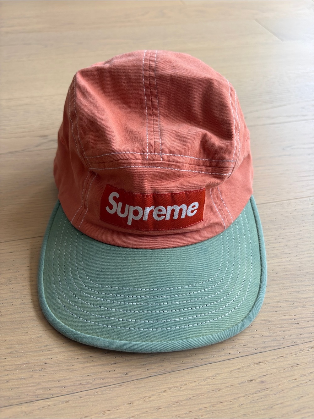 Supreme 2 Tone Twill Camp Cap Orange